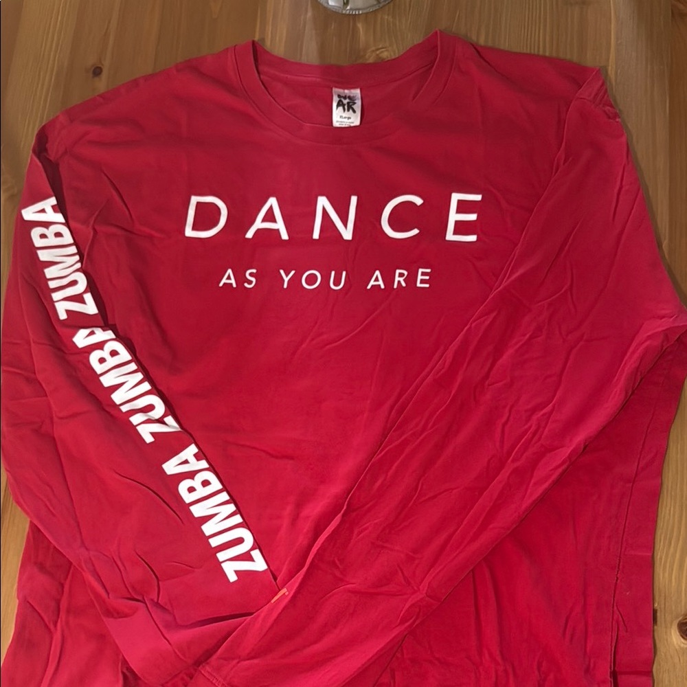 Zumba Fitness Red Long Sleeve Tee